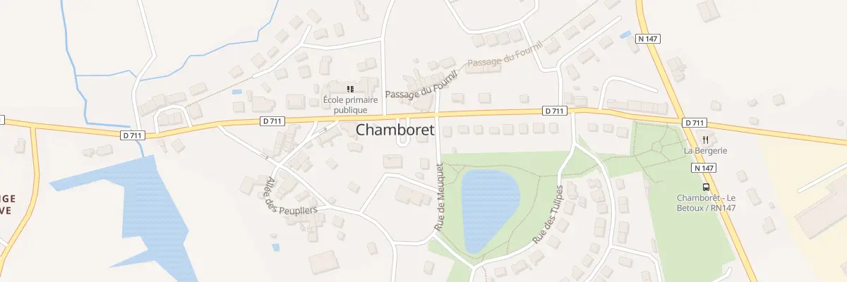 Plan du 21 Av du Huit Mai 1945 à Chamboret