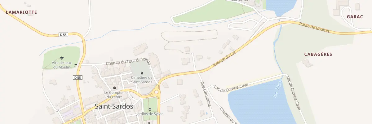 Plan du 9 Av du Lac à Saint-Sardos