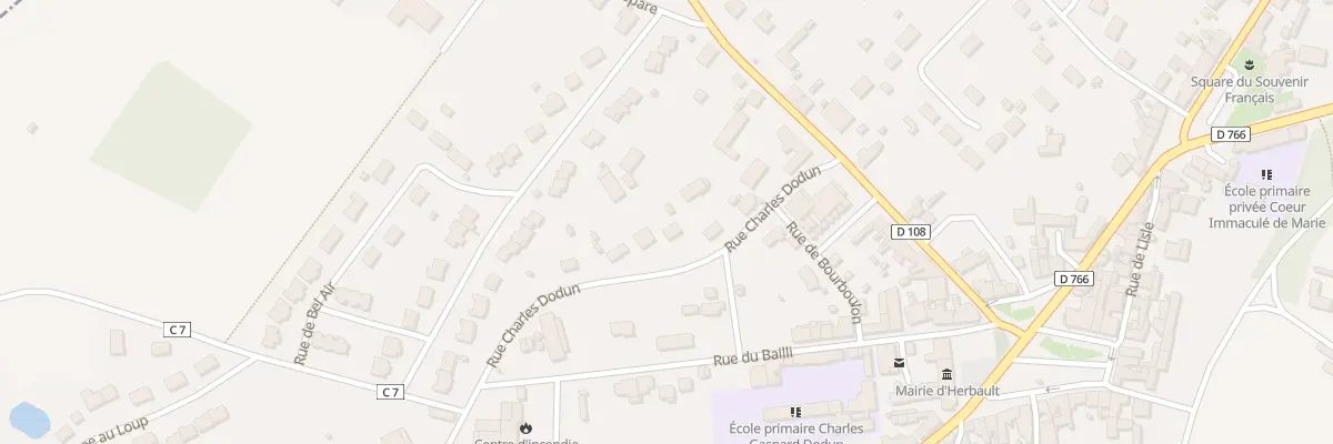 Plan du 9 Rue Charles Dodun à Herbault