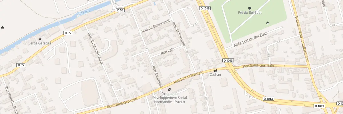 Plan du 9 Rue Lair à Évreux