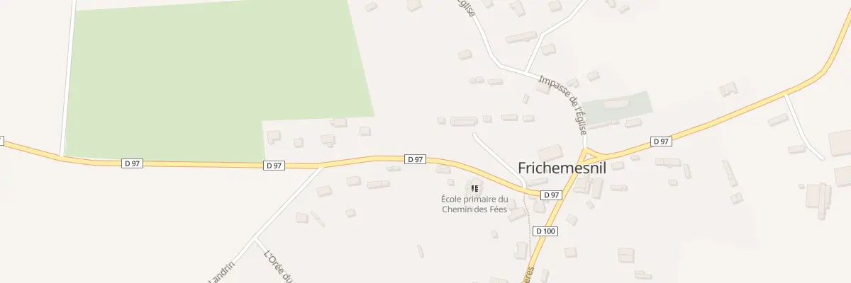 Plan du 42 Rte du Chemin des Fées à Frichemesnil