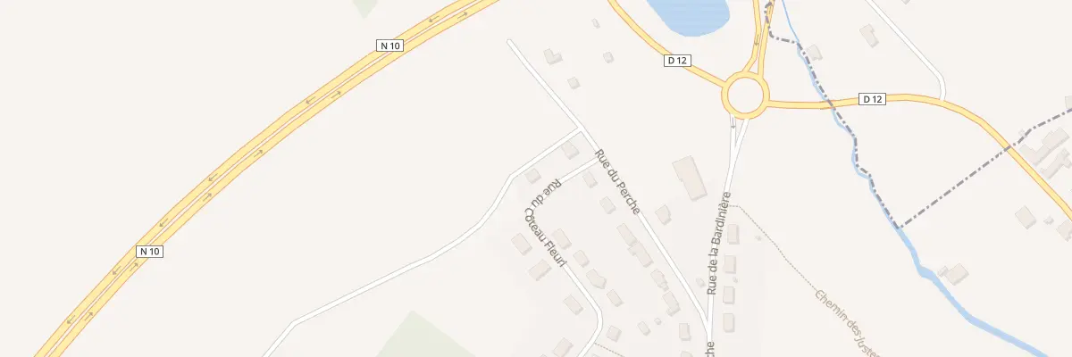Plan du 22 Rue du Coteau Fleuri à Pezou