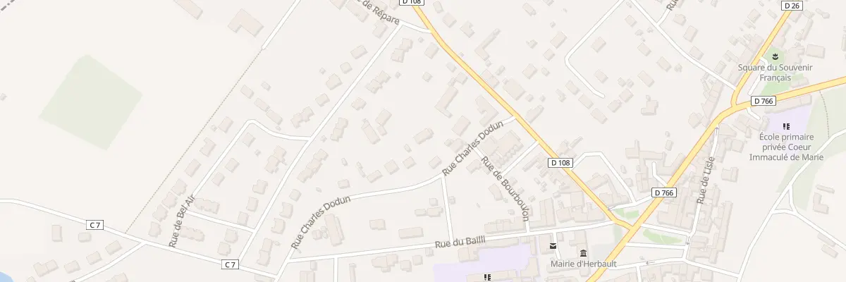 Plan du 7 Rue Charles Dodun à Herbault