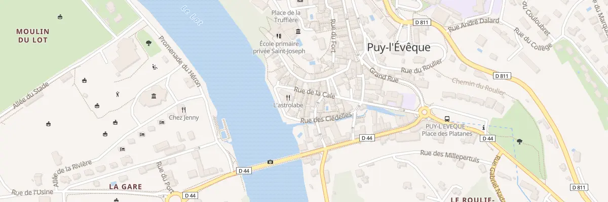 Plan du 6 Rue des Bateliers à Puy-l’Évêque