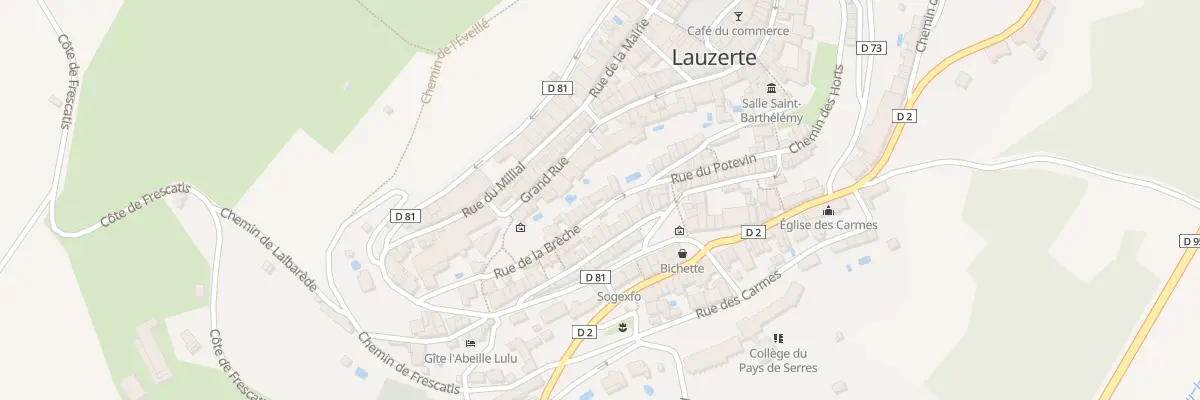 Plan du 19 Rue de la Brèche à Lauzerte