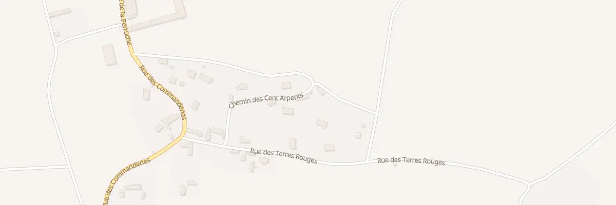 Plan du 1 Che des Cent Arpents à Prudemanche