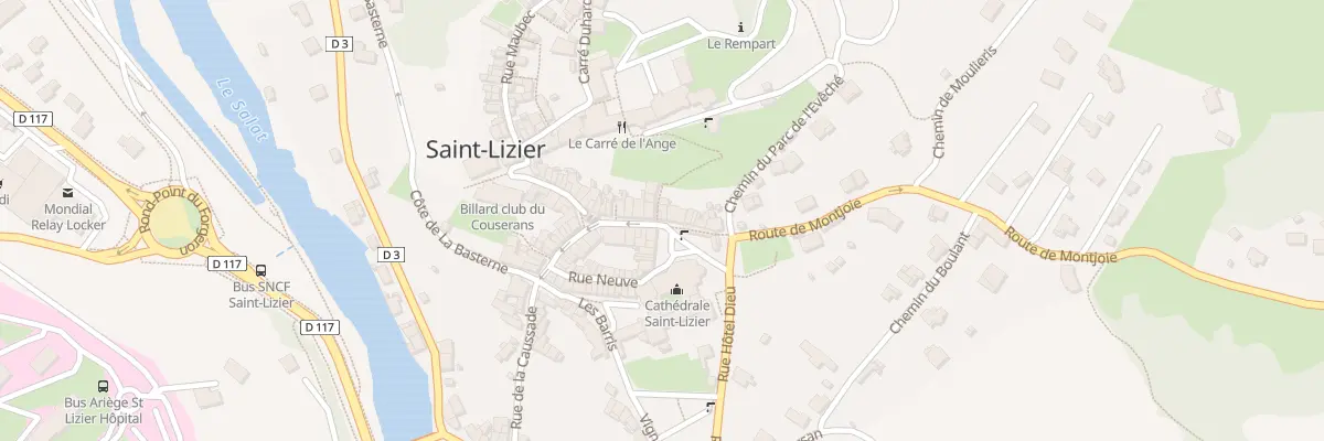 Plan du 104 La Ville à Saint-Lizier