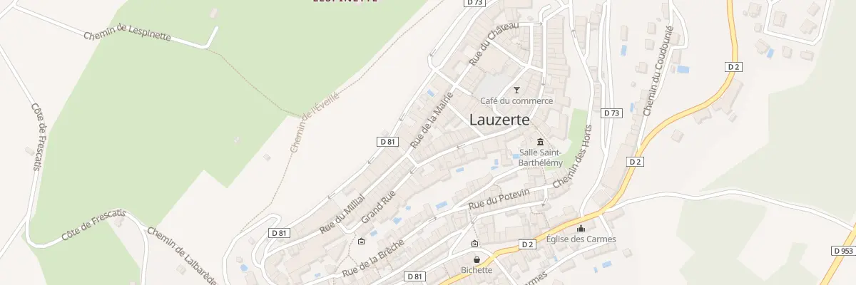 Plan du 8 Rue de la Mairie à Lauzerte