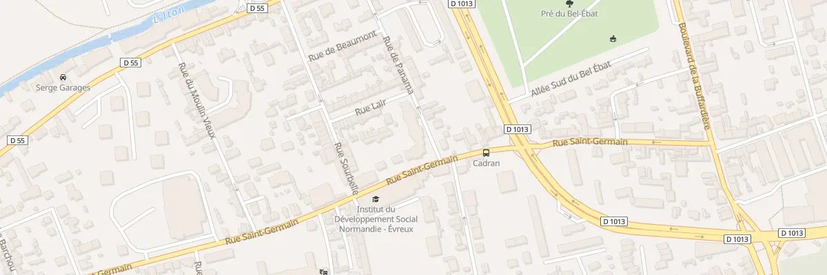 Plan du 1 Rue Lair à Évreux