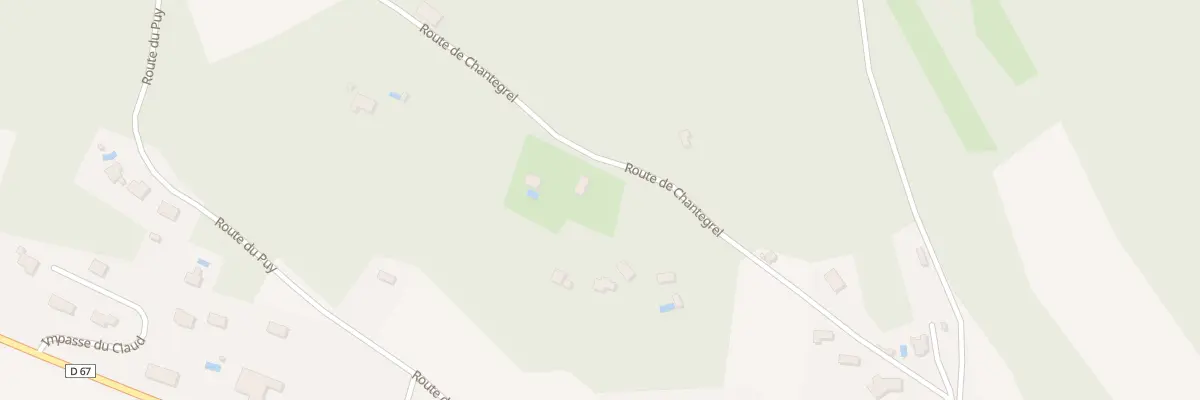 Plan du 633 Rte de Chantegrel à Auriac-du-Périgord