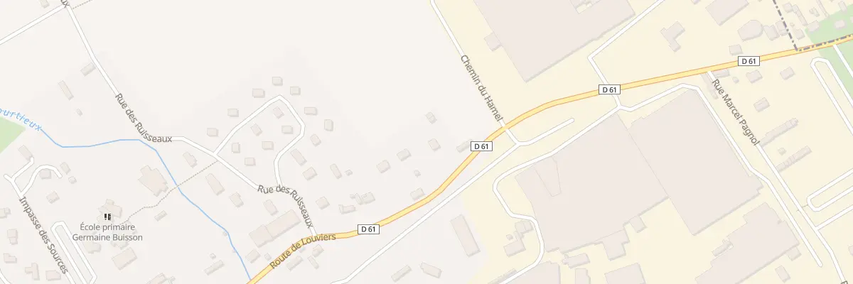 Plan du 49 Rte de Louviers à Hondouville