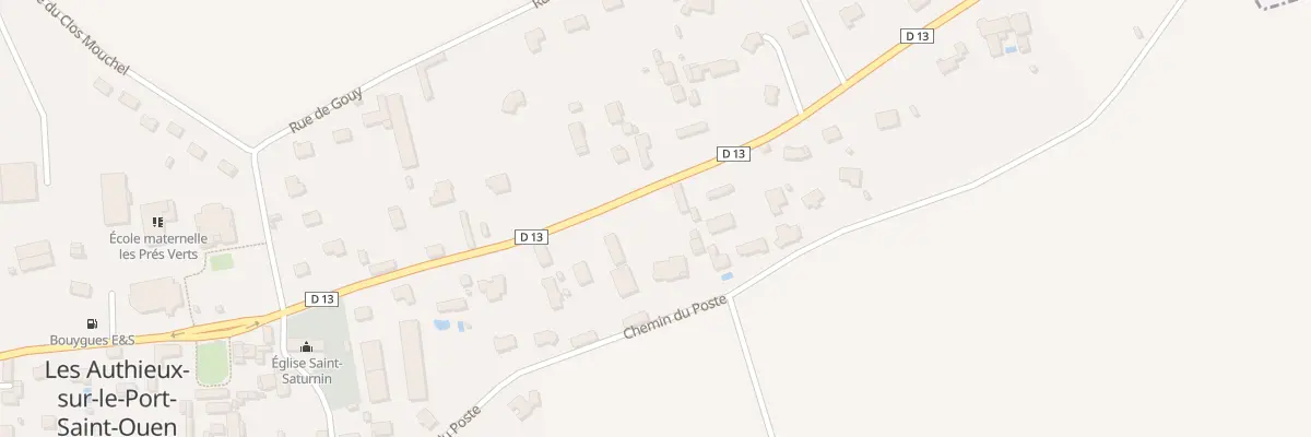 Plan du 636 Rue du Docteur Gallouen aux Authieux-sur-le-Port-Saint-Ouen