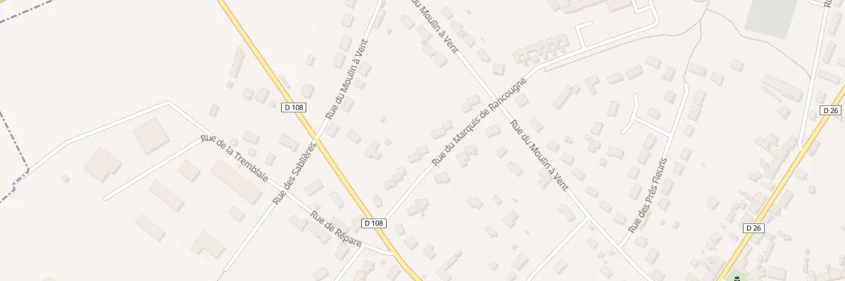 Plan du 8 Rue du Marquis de Rancougne à Herbault