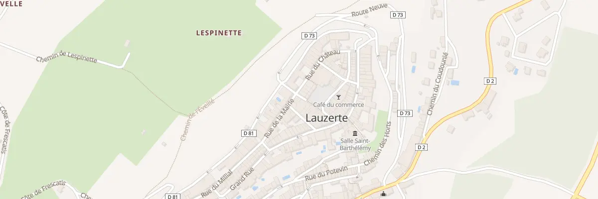 Plan du 2 Rue de l’Éveillé à Lauzerte