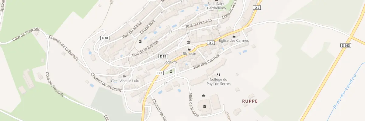 Plan du 8 Rte de Moissac à Lauzerte
