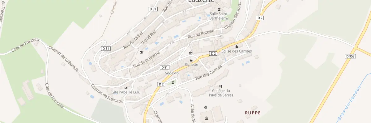 Plan du 3 Rue d’Auriac à Lauzerte