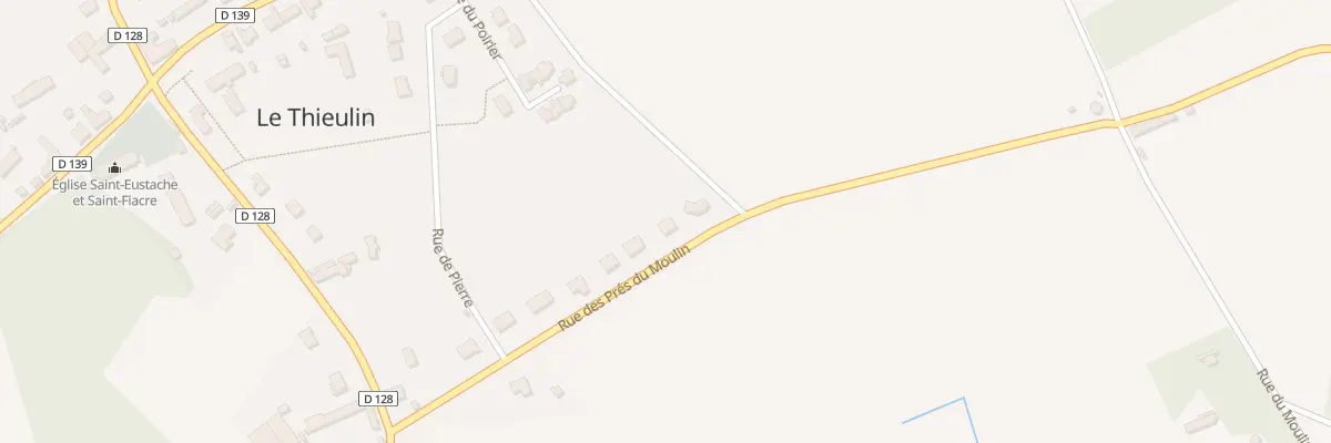 Plan du 13 Rue des Prés du Moulin au Thieulin