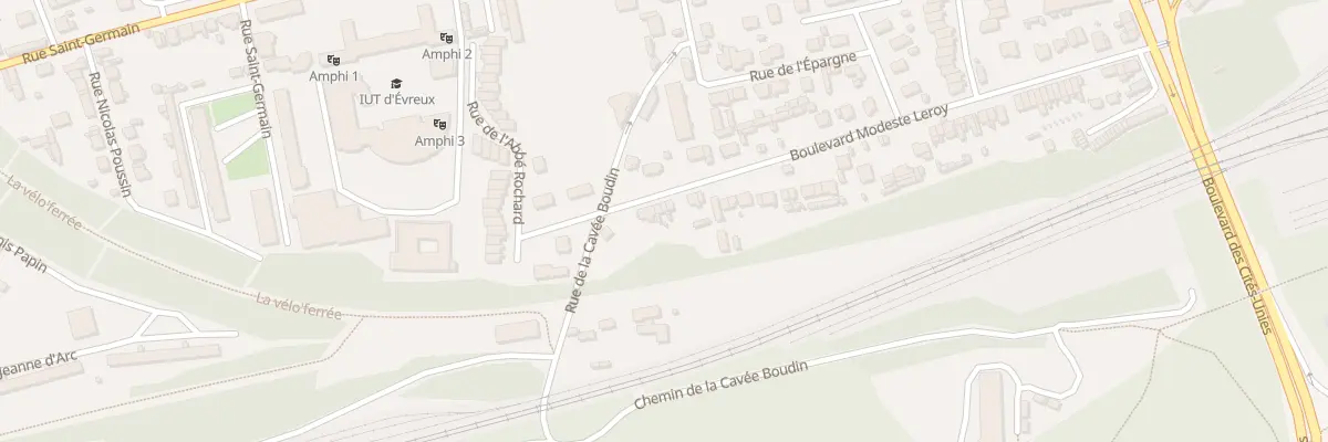 Plan du 87 Bd Modeste Leroy à Évreux
