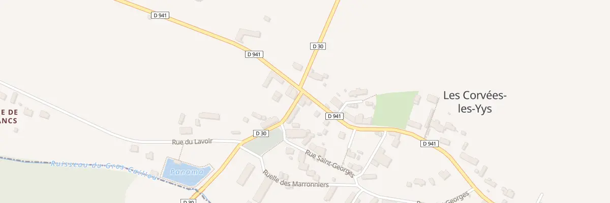 Plan du 4 Rue du Perche et de la Beauce aux Corvées-les-Yys