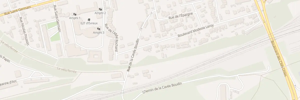 Plan du 85 Bd Modeste Leroy à Évreux