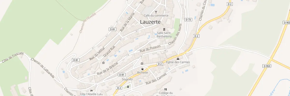 Plan du 3 Rue du Potevin à Lauzerte