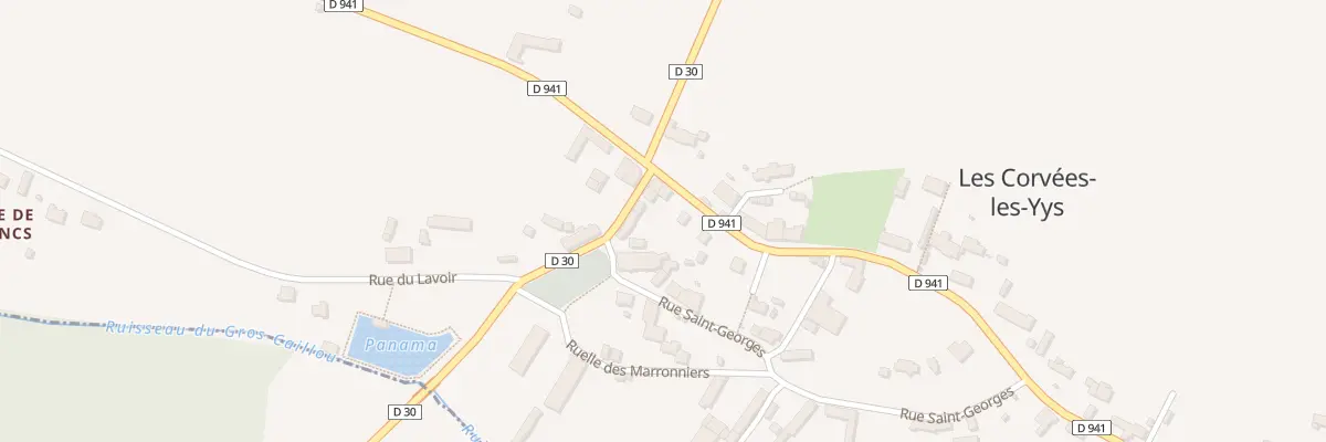 Plan du 1 Rue du Panama aux Corvées-les-Yys