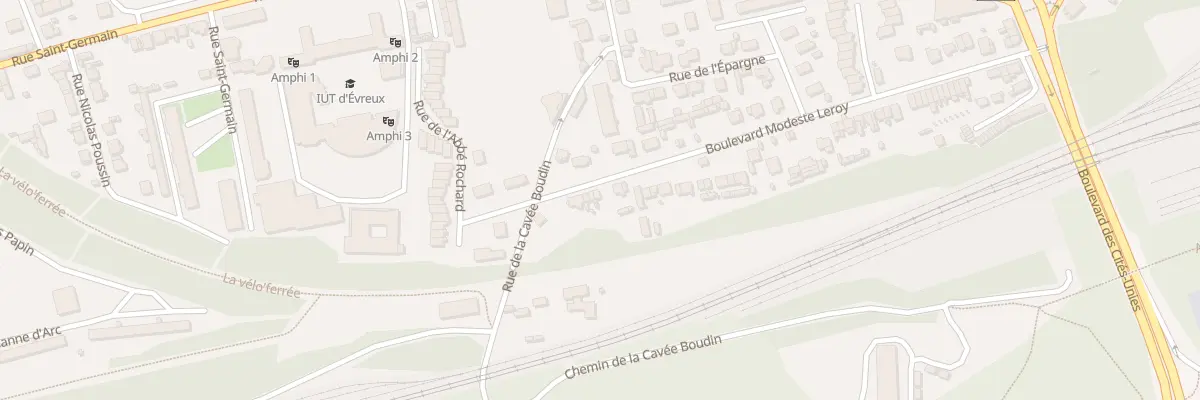 Plan du 83 Bd Modeste Leroy à Évreux