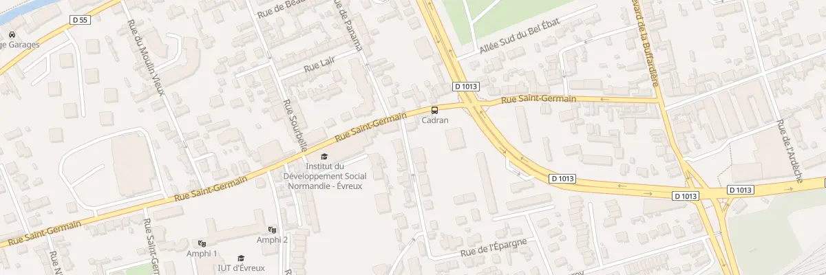 Plan du 1 Rue de la Cavée Boudin à Évreux