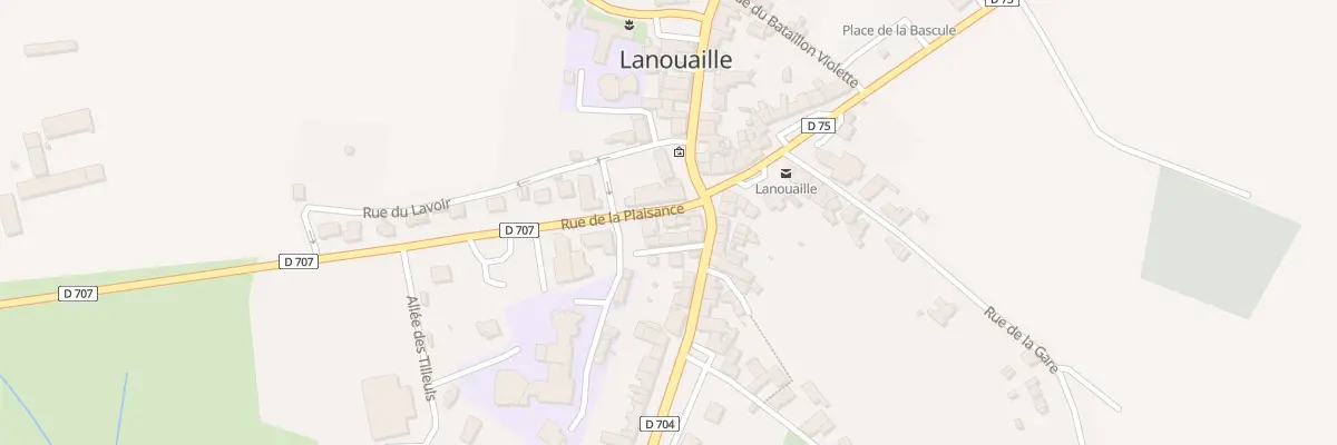 Plan du 4 Rue de Plaisance à Lanouaille