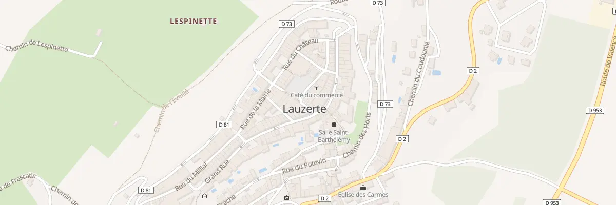 Plan du 6 Rue du Marché à Lauzerte