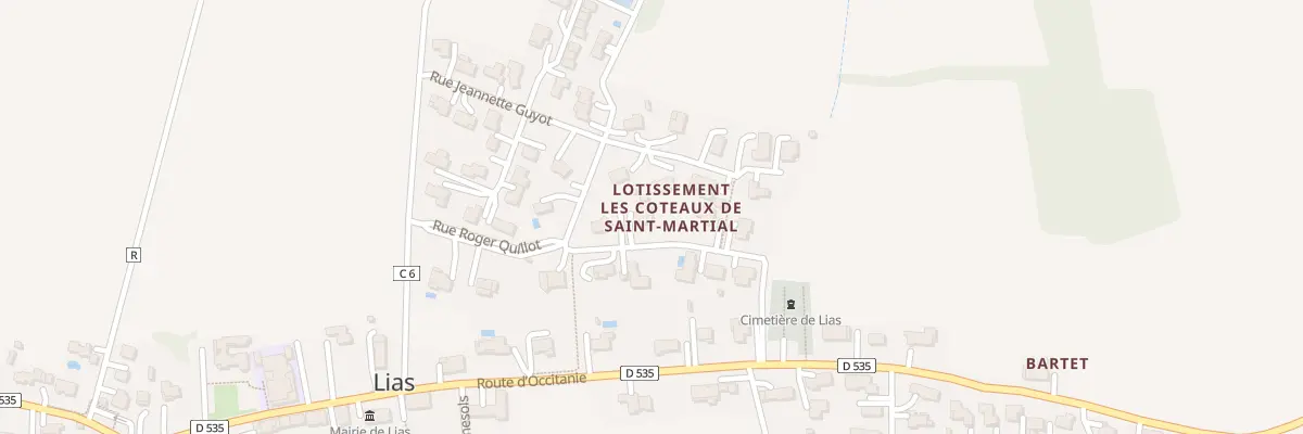Plan du 3 Rue Simone Veil à Lias