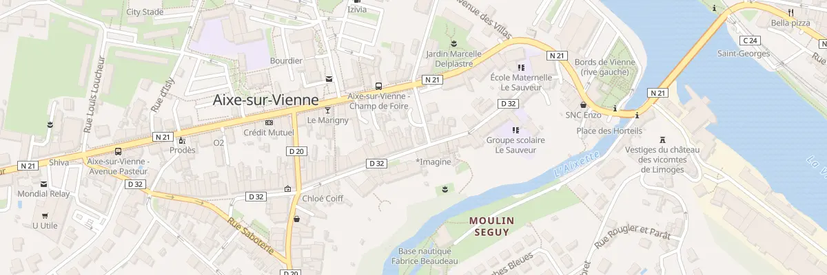 Plan du 2B Rue Sadi Carnot à Aixe-sur-Vienne