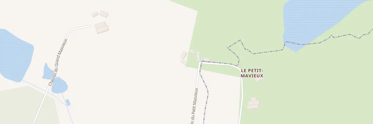 Plan du 2 Che du Petit Masvieux à Ladignac-le-Long