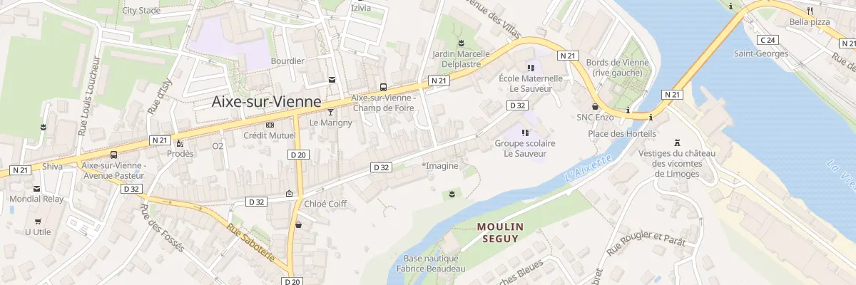 Plan du 2 Rue Sadi Carnot à Aixe-sur-Vienne