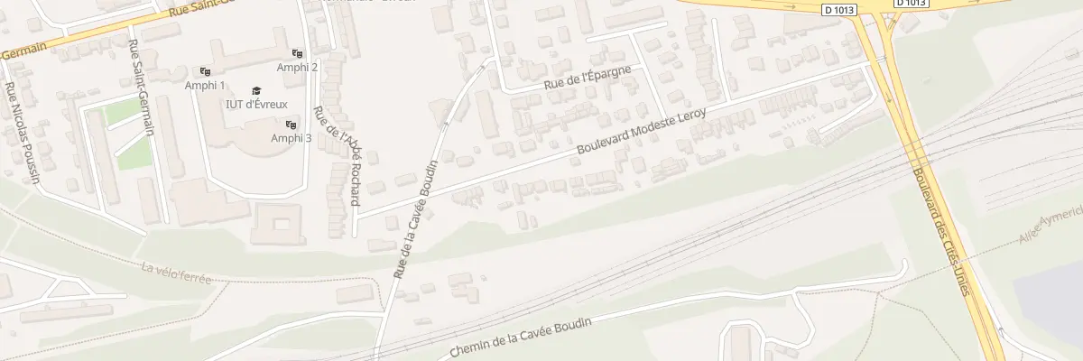 Plan du 69 Bd Modeste Leroy à Évreux