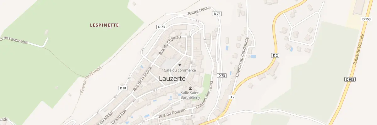 Plan du 20 Rue de la Garrigue à Lauzerte