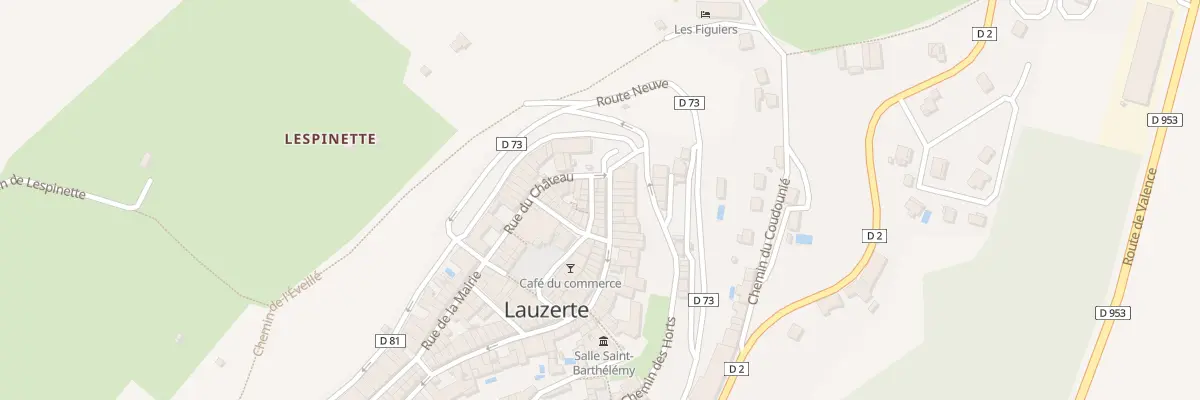 Plan du 4 Rue de la Garrigue à Lauzerte