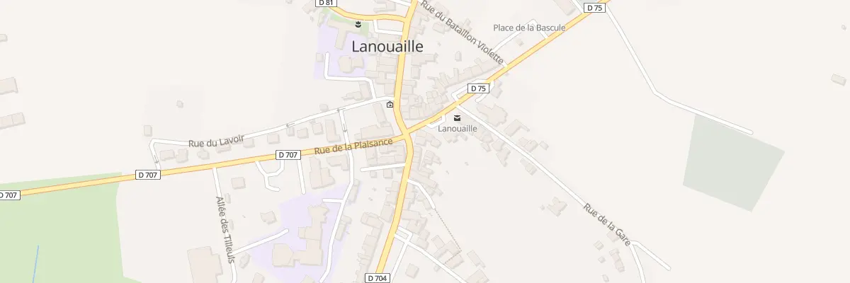 Plan du 4 Rue du Périgord à Lanouaille