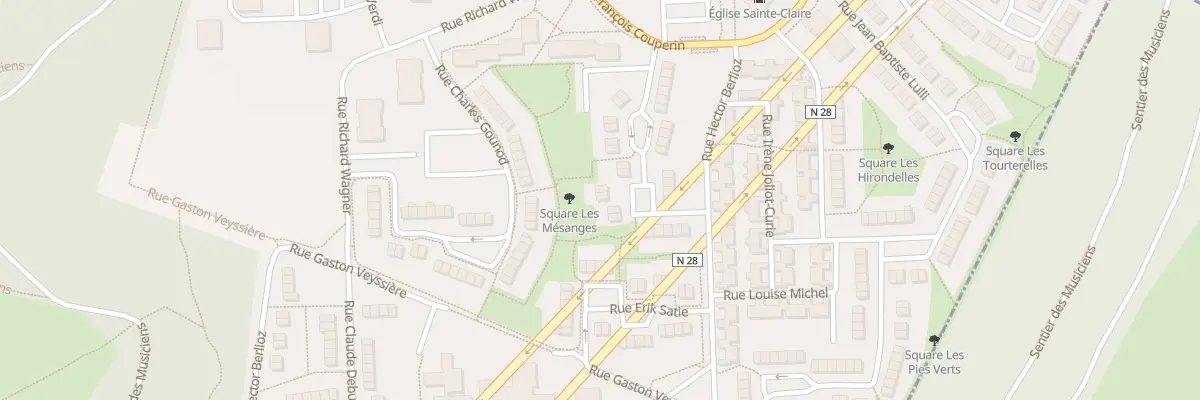 Plan du 17 Rue Emmanuel Chabrier à Rouen