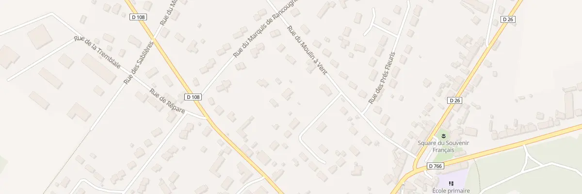 Plan du 6B Rue du Moulin à Vent à Herbault