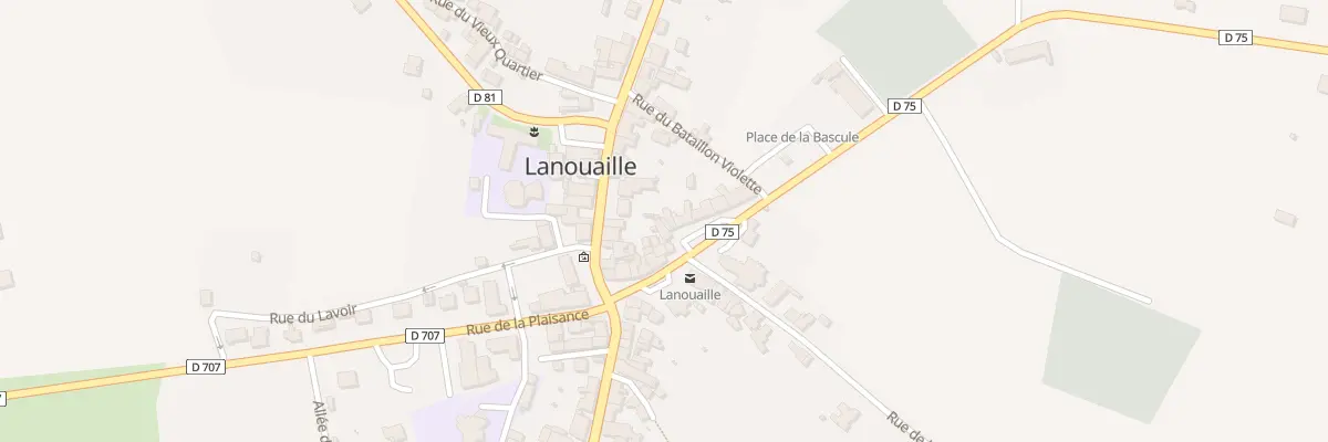 Plan du 7 Pl de l’Ancienne Halle à Lanouaille
