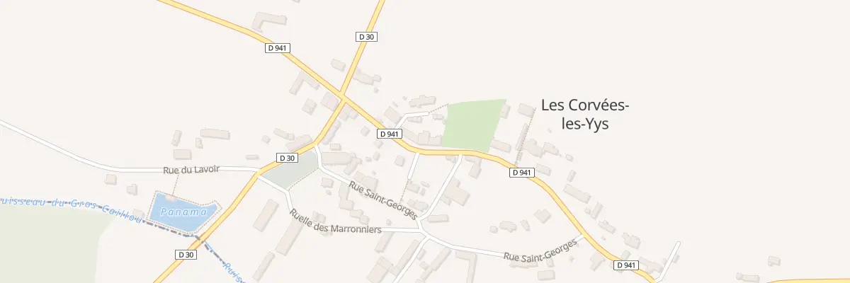 Plan du 7 Rue du Perche et de la Beauce aux Corvées-les-Yys