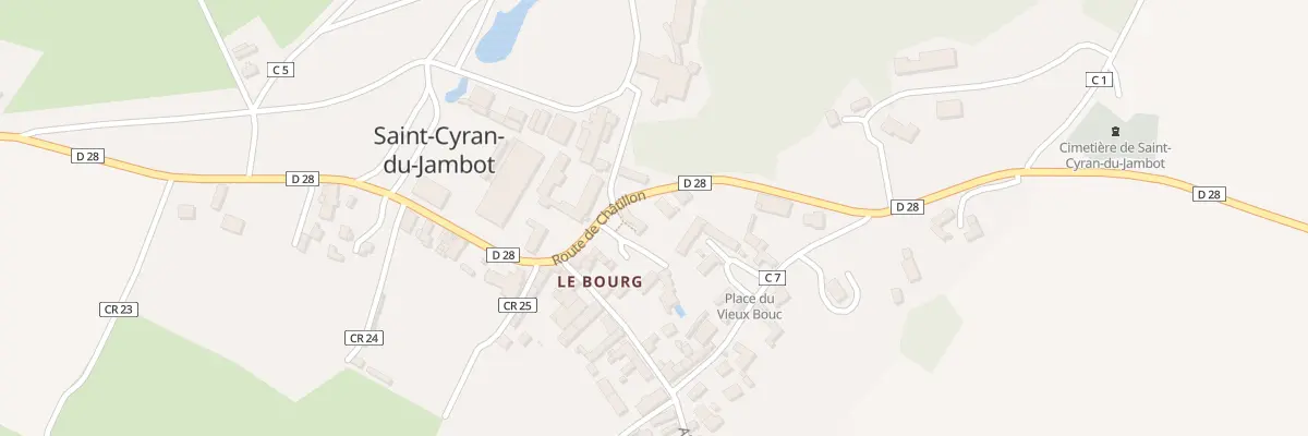 Plan du 8 Rte de Chatillon à Saint-Cyran-du-Jambot