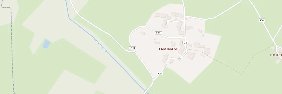 Plan du 13 Taminage à Berneuil