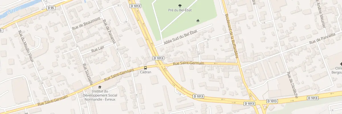Plan du 24 Rue Saint-Germain à Évreux