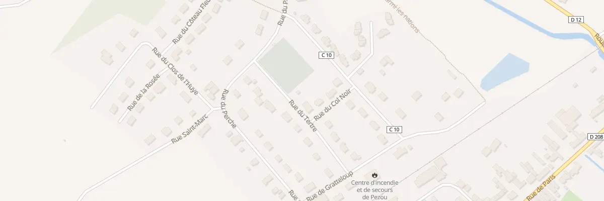 Plan du 2 Rue du Col Noir à Pezou