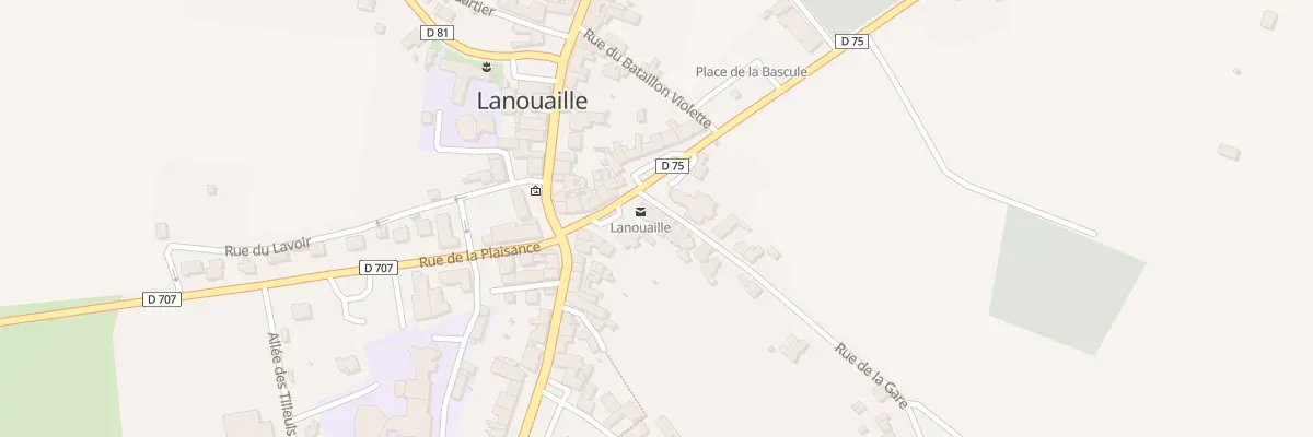 Plan du 4 Rue de la Gare à Lanouaille