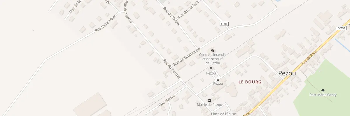 Plan du 2 Rue du Gratteloup à Pezou