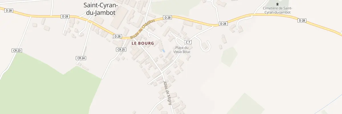 Plan du 1 Rue des Chèvres à Saint-Cyran-du-Jambot