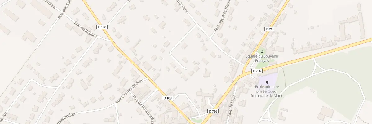 Plan du 8 Rue du Clos du Moulin à Herbault